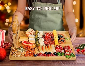 Amazon.com | Easoger Cheese Board and Knife Set - Extra